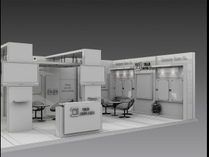 Booth Exhibition Stand a 517b 3D 模型