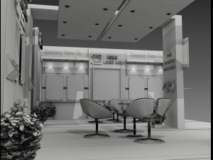 Booth Exhibition Stand a 517b 3D 模型