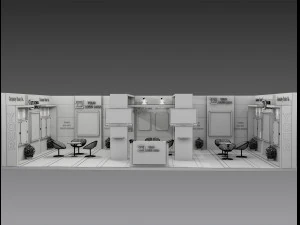 Booth Exhibition Stand a 517b 3D Model