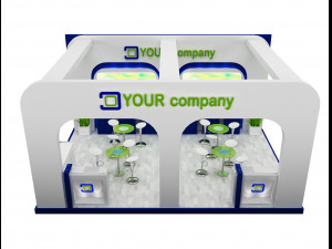 Booth Exhibition Stand a 518a 3D Model