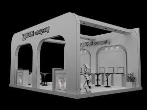 Booth Exhibition Stand a 518a Modelo 3D