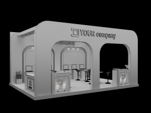 Booth Exhibition Stand a 518a Modelo 3D