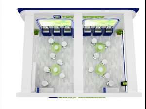 Booth Exhibition Stand a 518a Modelo 3D