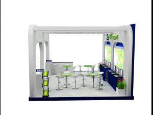 Booth Exhibition Stand a 518a 3D Model