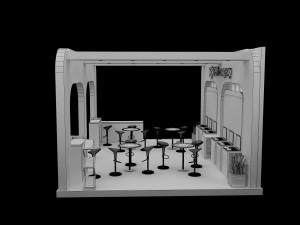 Booth Exhibition Stand a 518a Modelo 3D