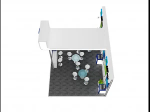Booth Exhibition Stand a 518b 3D Model
