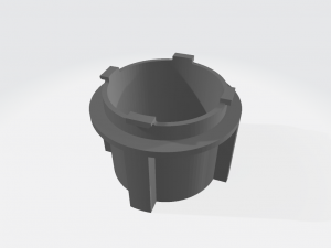 opel astra h antifoglamp cover for led with fan Modelo de impresión 3D