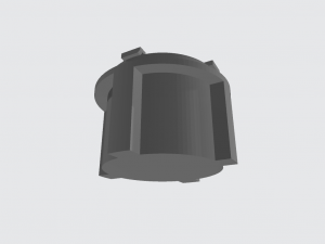 opel astra h antifoglamp cover for led with fan Modello di stampa 3D