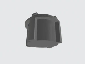 opel astra h antifoglamp cover for led with fan 3D Print Model