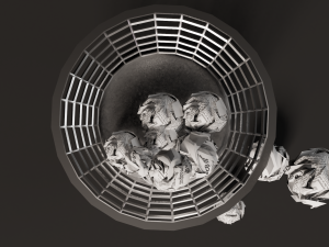 crumpled paper ball Modelo 3D