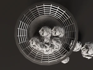 crumpled paper ball 3D Model