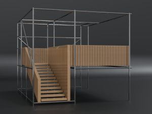 modern industrial stairs 3Dモデル