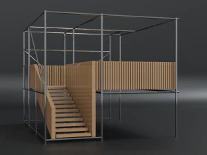 escadas industriais modernas Modelo 3D