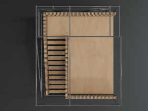 modern industrial stairs 3D Model