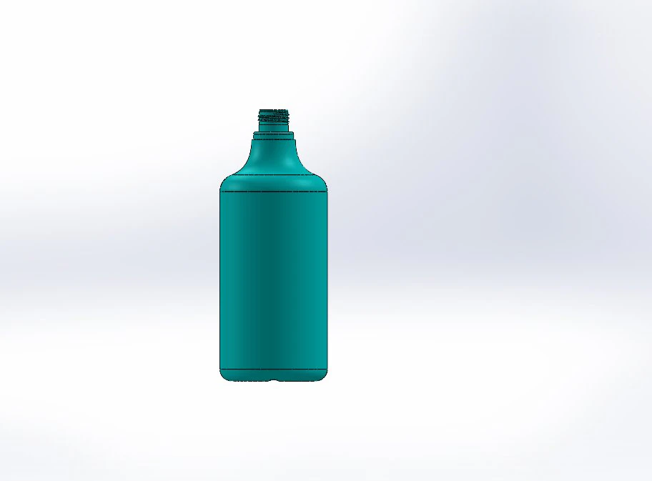 1 liter bottle 3D Model .c4d .max .obj .3ds .fbx .stl .blend 