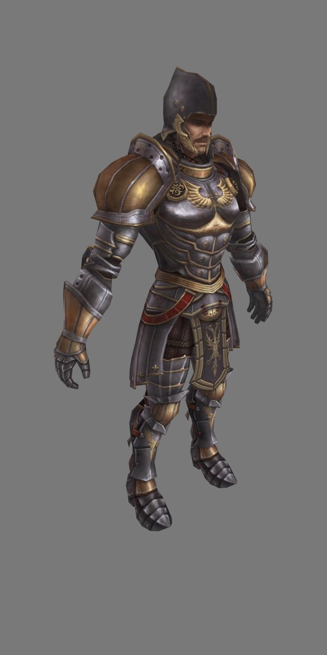 human - saint warrior 3D Model .c4d .max .obj .3ds .fbx .stl .blend