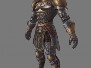 human - saint warrior 3D Model