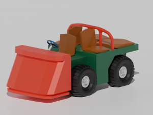 rocket launch low poly 3D Model