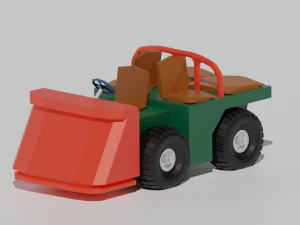 rocket launch low poly 3D Model