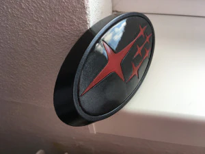subaru impreza emblem logo 3D Print Model
