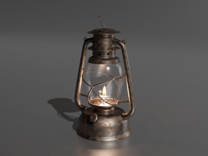 kerosene lamp 3D 模型