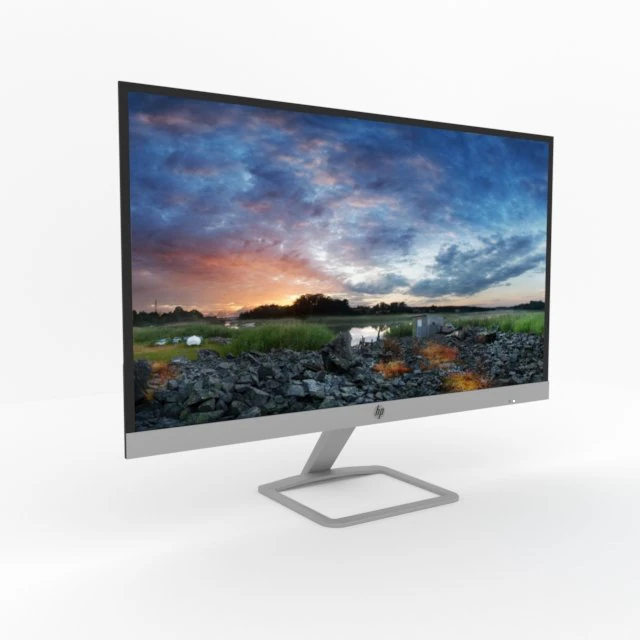 hp es27 monitor 3D Model .c4d .max .obj .3ds .fbx .stl .blend 