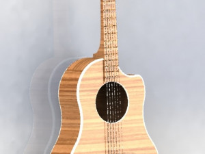 acoustic guitar 3Dモデル
