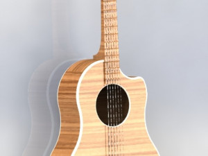acoustic guitar Modelo 3D