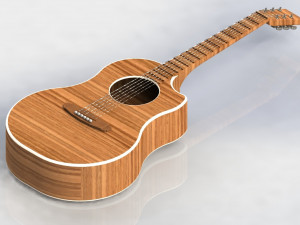 acoustic guitar Modelo 3D