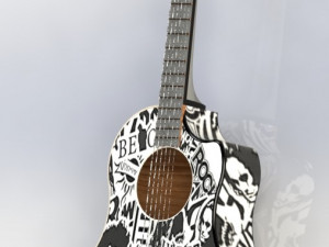 acoustic guitar Modelo 3D