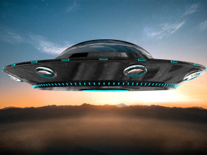 ufo-unidentified flying object model and texture 3D मॉडल