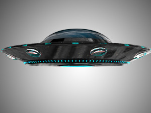 ufo-unidentified flying object model and texture 3D Model