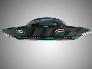 ufo-unidentified flying object model and texture 3D Model