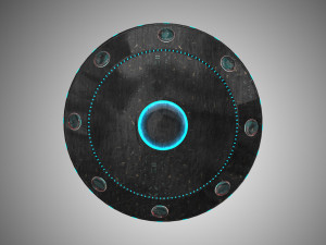 ufo-unidentified flying object model and texture 3D Model