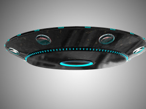 ufo-unidentified flying object model and texture 3D Model