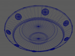 ufo-unidentified flying object model and texture 3D Model