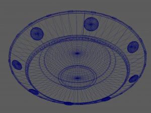 ufo-unidentified flying object model and texture 3D Model