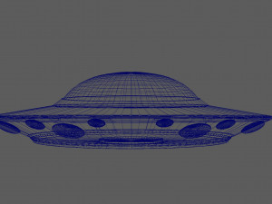 ufo-unidentified flying object model and texture 3D Model