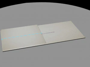 animation opening cover book and pages inside realistic look 3D Model