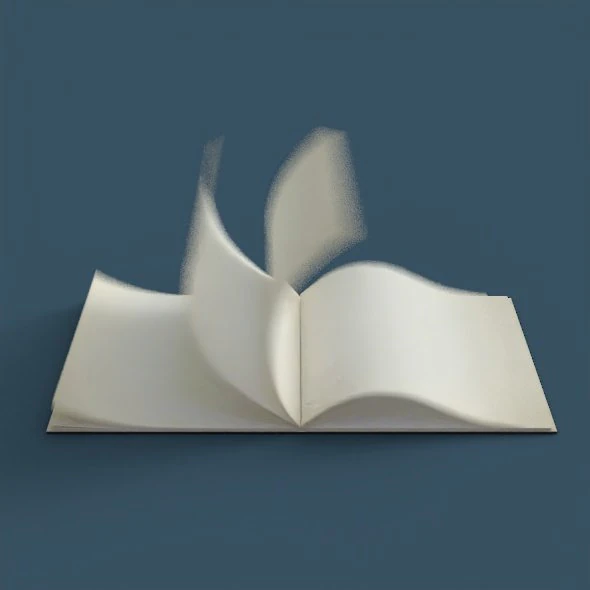 animation opening cover book and pages inside realistic look 3D Model .c4d .max .obj .3ds .fbx .stl .blend