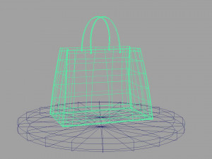 shopping bag setup and texture low-poly 3D 모델