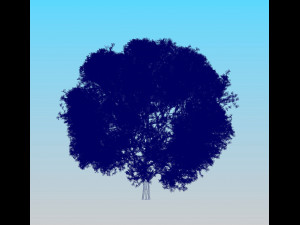 big tree and wind effect 3D Модель
