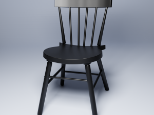 black chair norraryd Modelo 3D