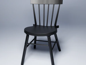 cadeira preta norraryd Modelo 3D