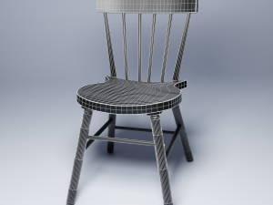 black chair norraryd 3D 模型