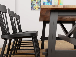 dinning set table and chairs 3D Model