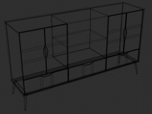 classic sideboard furniture Modello 3D