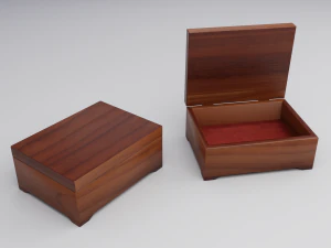 小首饰木盒 3D 模型