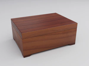 small jewelry wooden box 3D Model