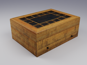 jewelry box - clean and dirty wooden box 3D Model
